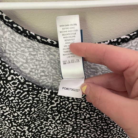 Swimsuits For All Black and White Sheath Midi Coverup Dress - Picture 6 of 8